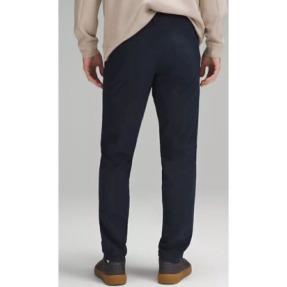 Lululemon ABC Slim Fit 5 Pocket Pant Warpstreme True Navy Size 34 - Picture 2 of 10